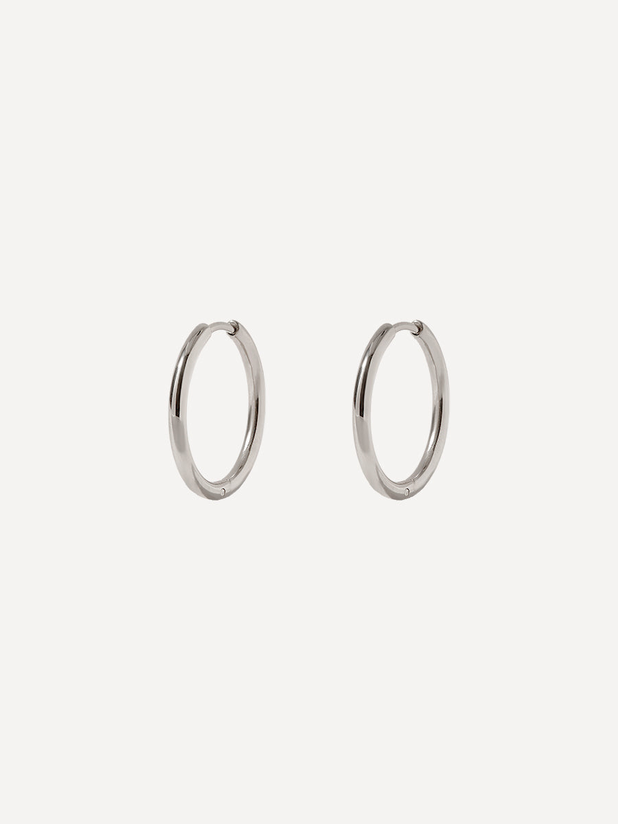 20mm Slim Grace Ohrringe Silber
