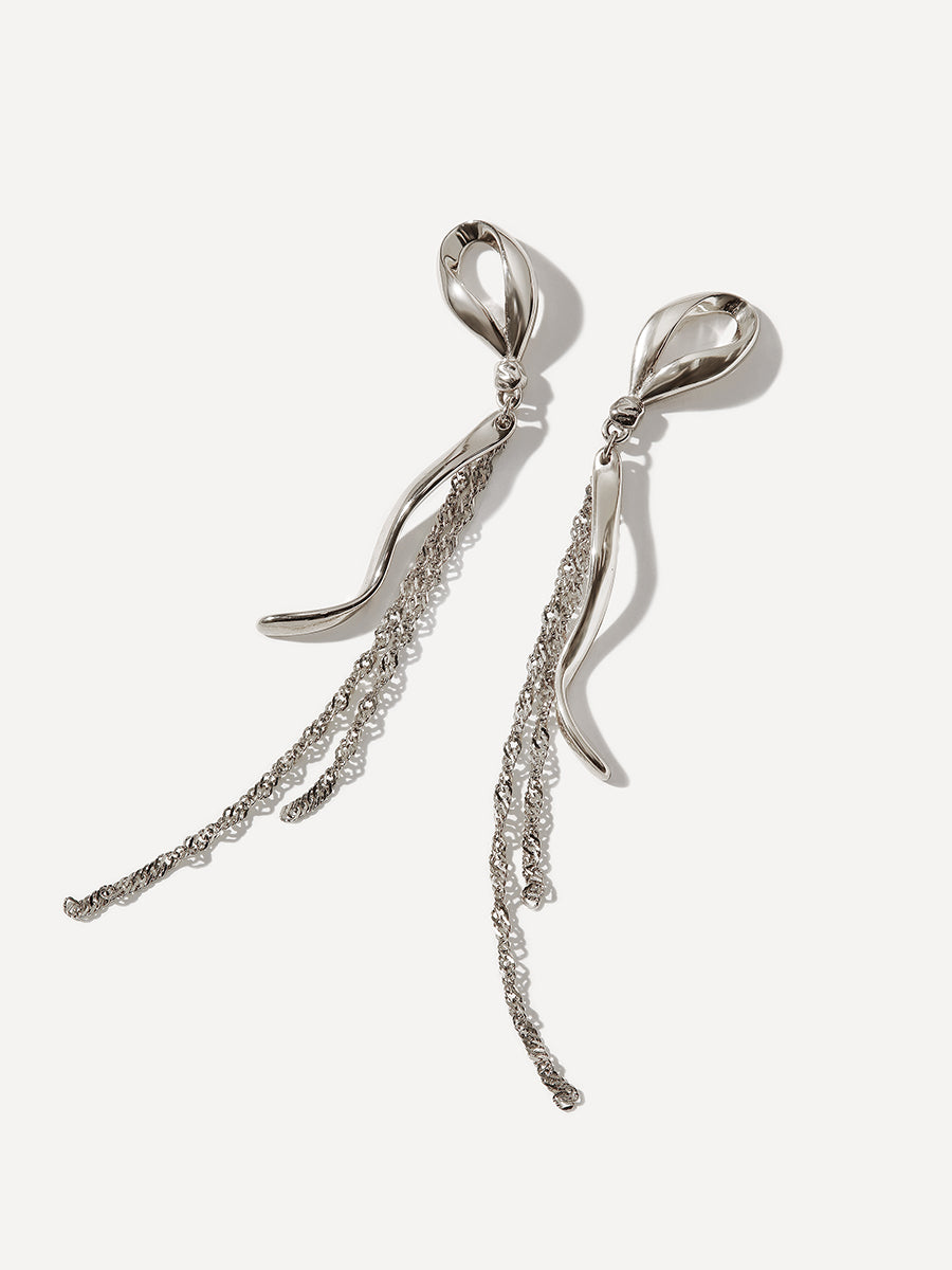 Winged Knot Ohrringe Silber