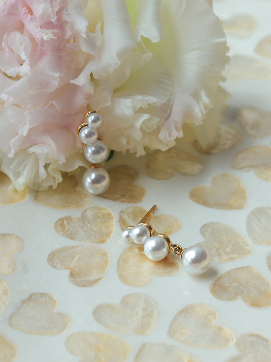 Pearly Stacks Earrings