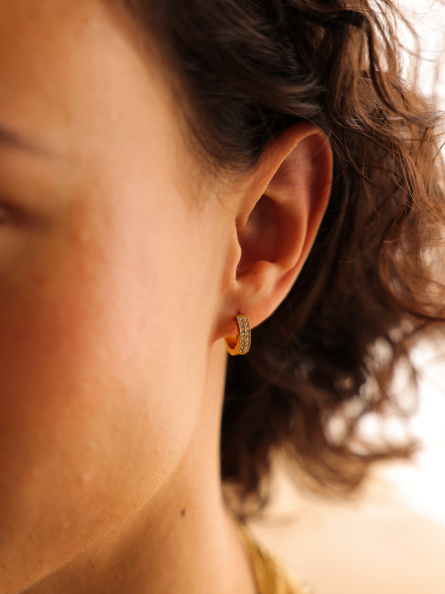 Small Starry Halo Ohrringe