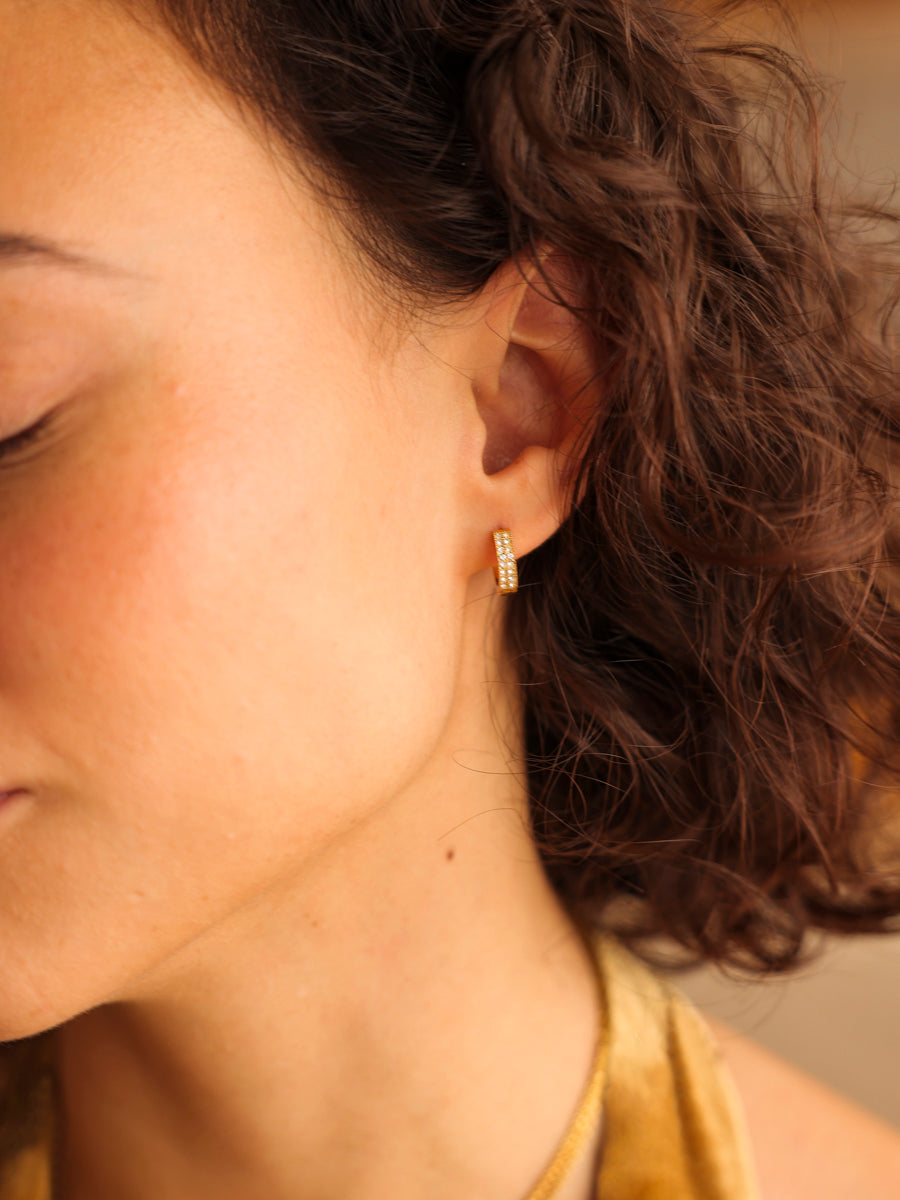 Small Starry Halo Ohrringe