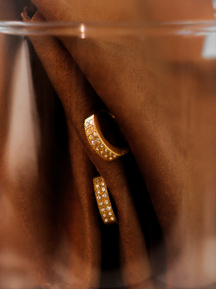 Small Starry Halo Ohrringe