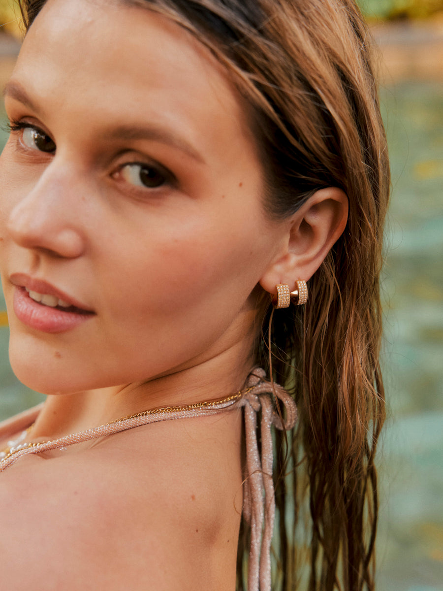 Large Starry Halo Earrings