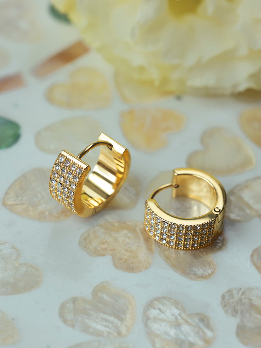 Wide Starry Halo Earrings