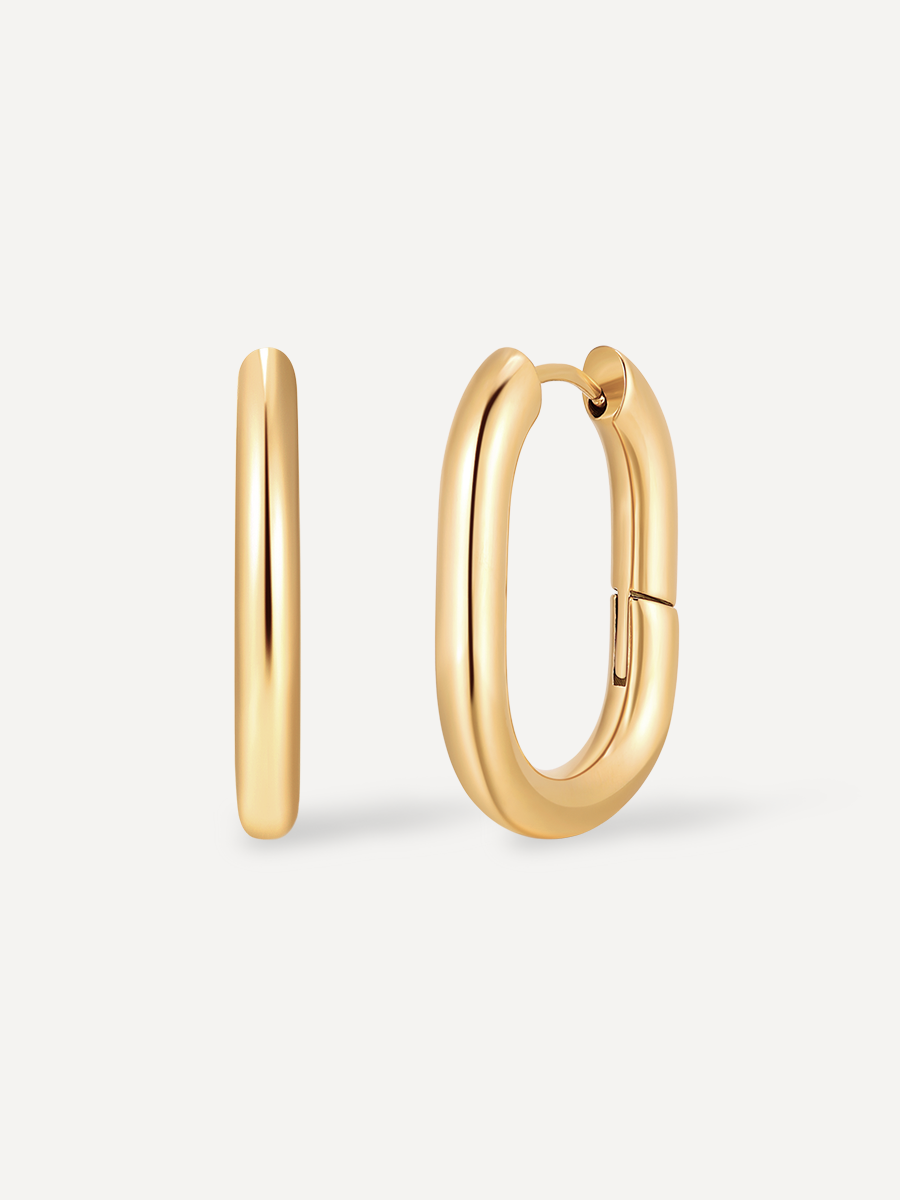 Med U Hoop Earrings