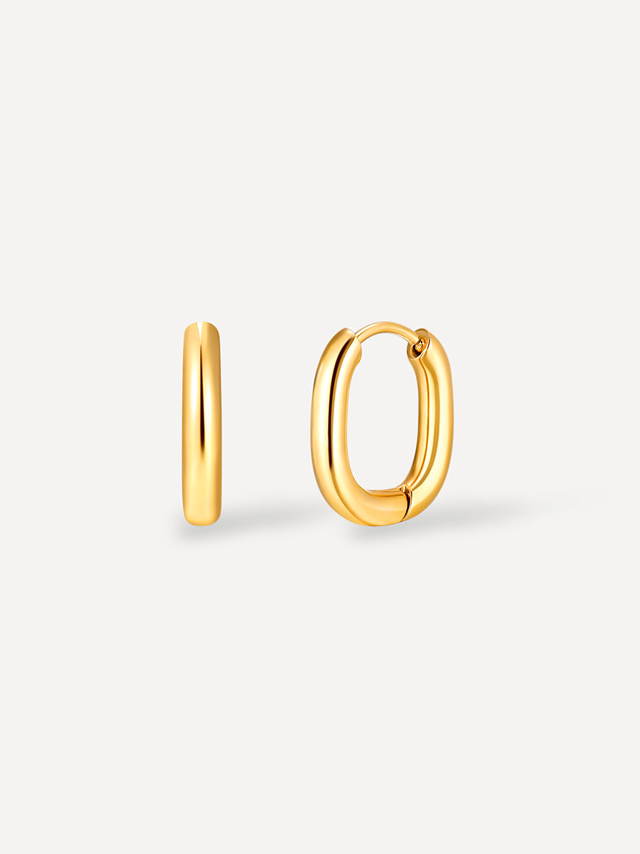 Mini U Hoop Ohrringe Gold