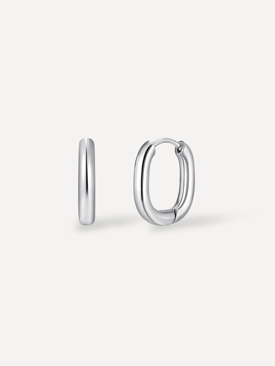 Mini U Hoop Ohrringe Silber