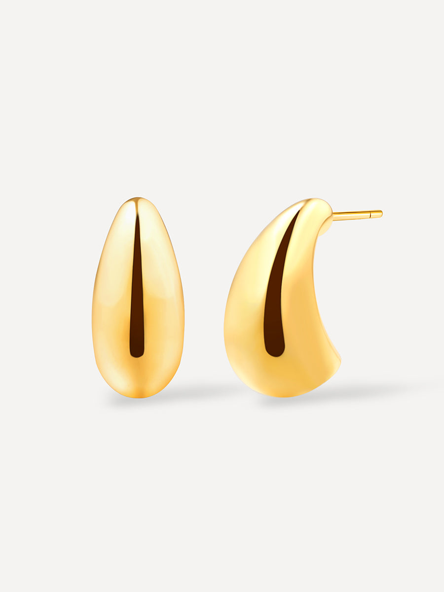 Small Chic Drop Ohrringe Gold