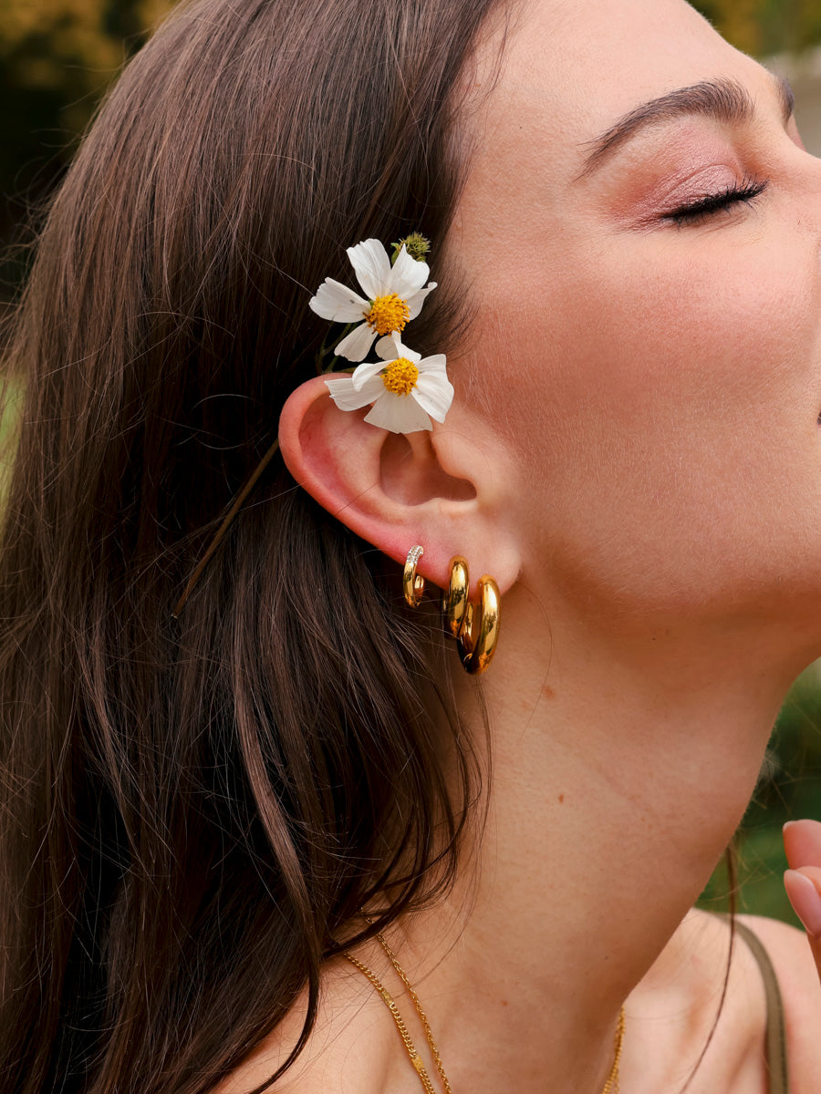 22mm Chunky Hoop Ohrringe