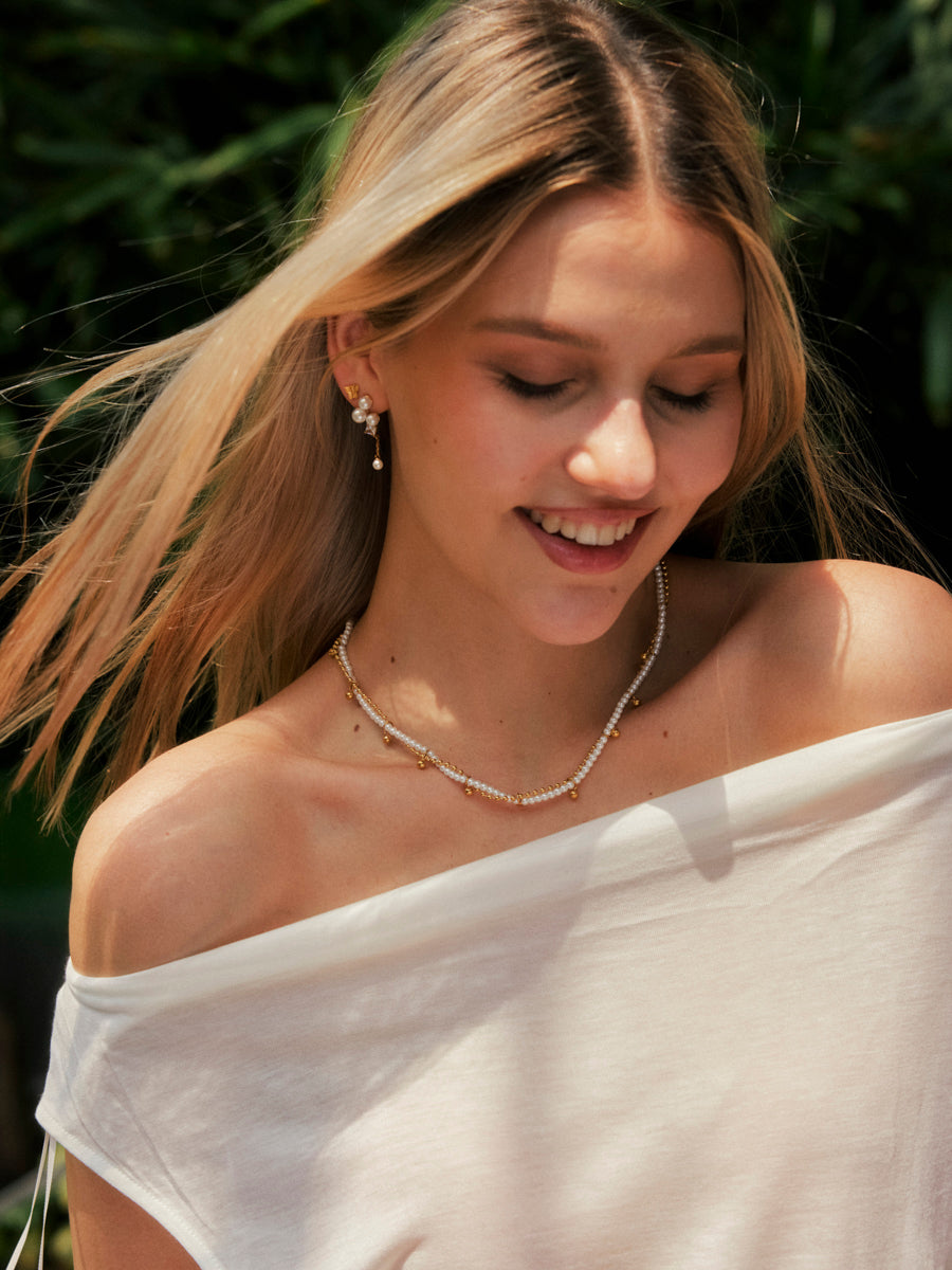 Dainty Pearl Earrings