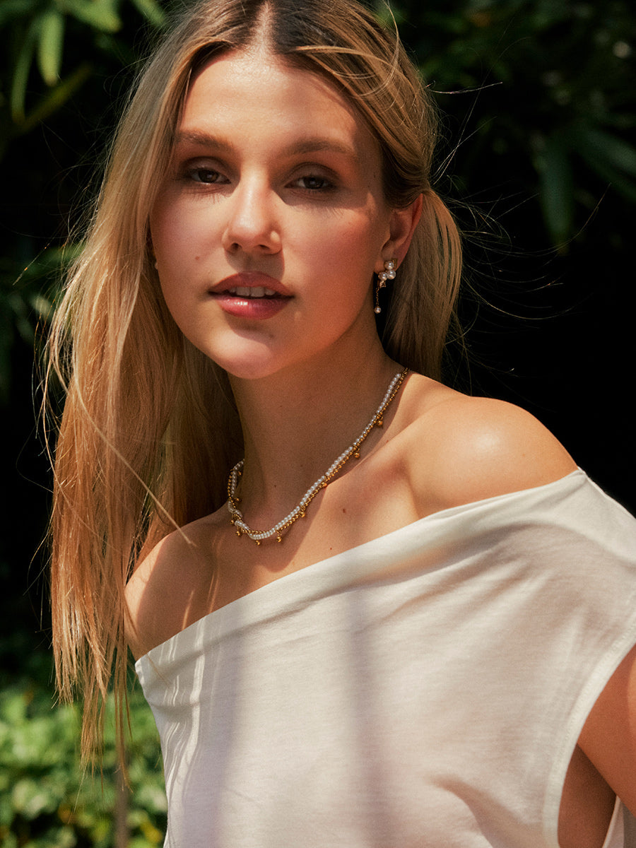 Dainty Pearl Earrings