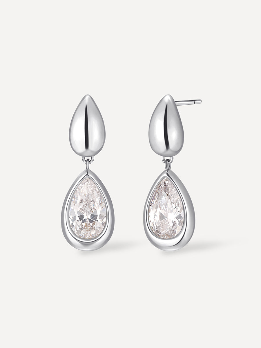 Starlight Drop Ohrringe Silber