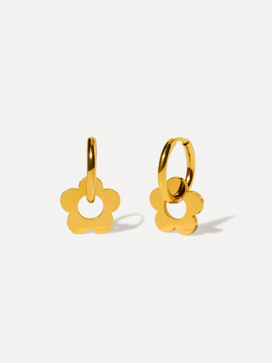 Shiny Flower Earrings