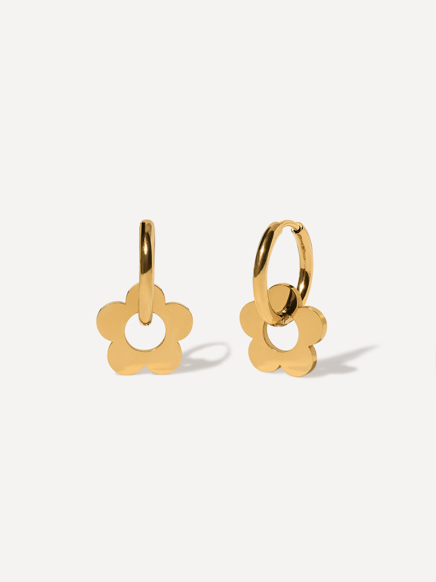 Shiny Flower Earrings