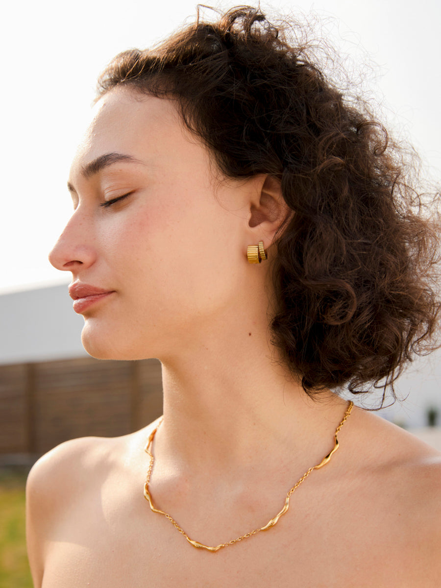 Slim Groove Earrings