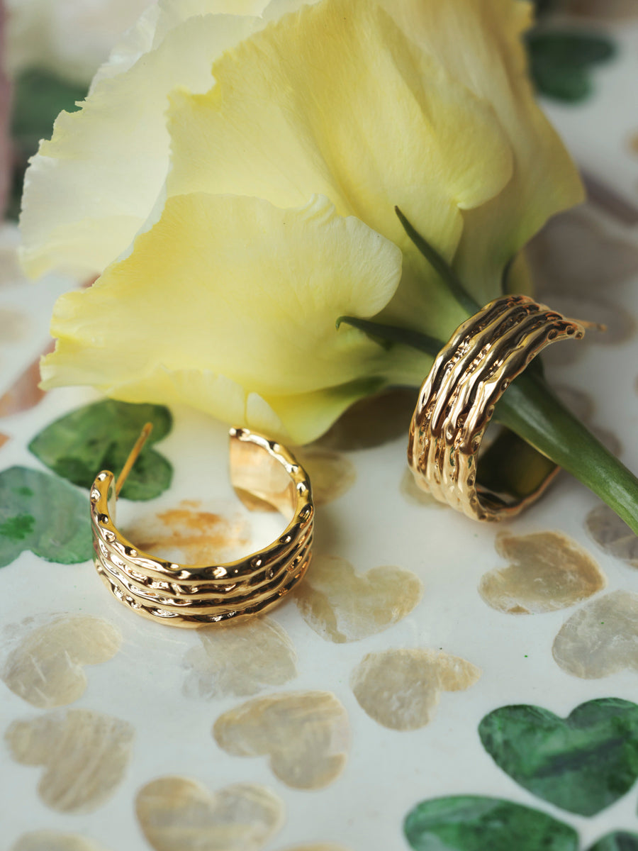 Modern Textured Earrings