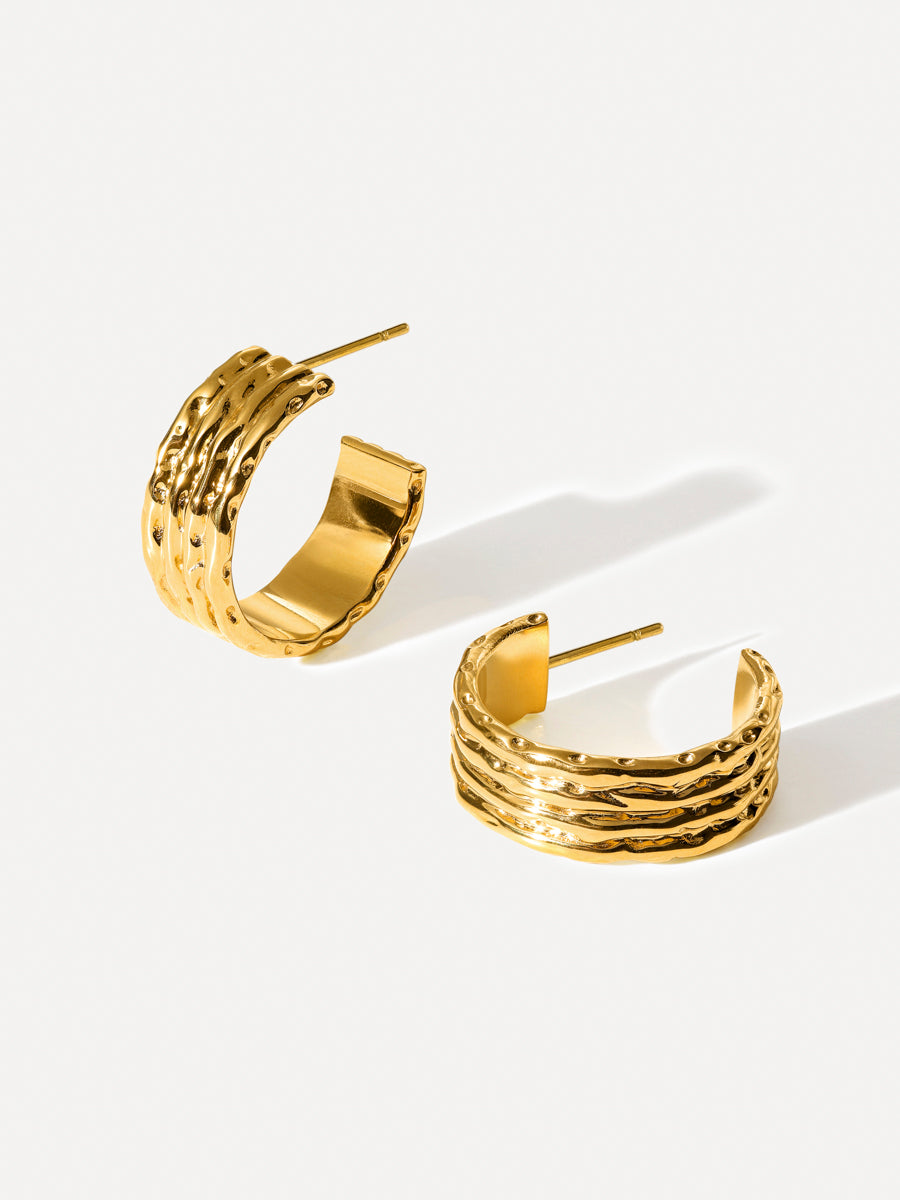 Modern Textured Earrings