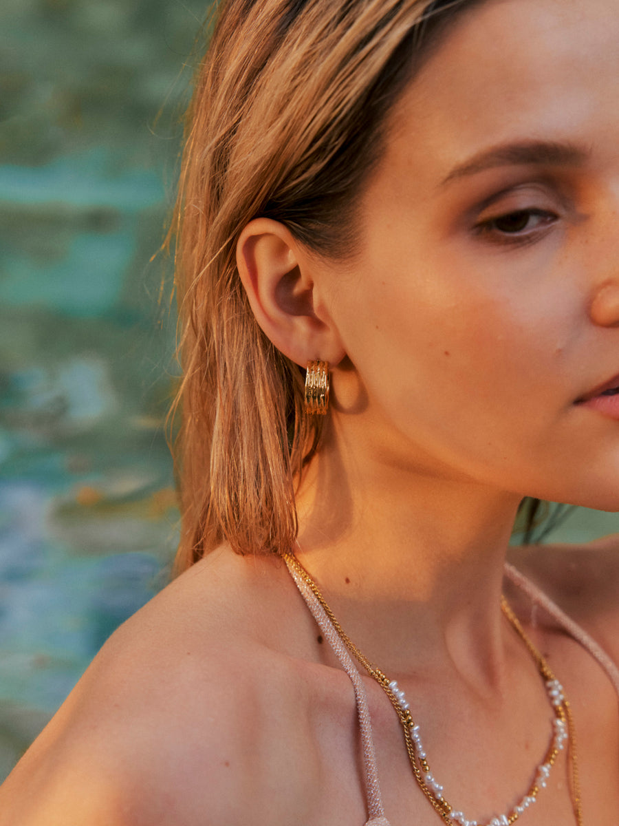 Modern Textured Earrings