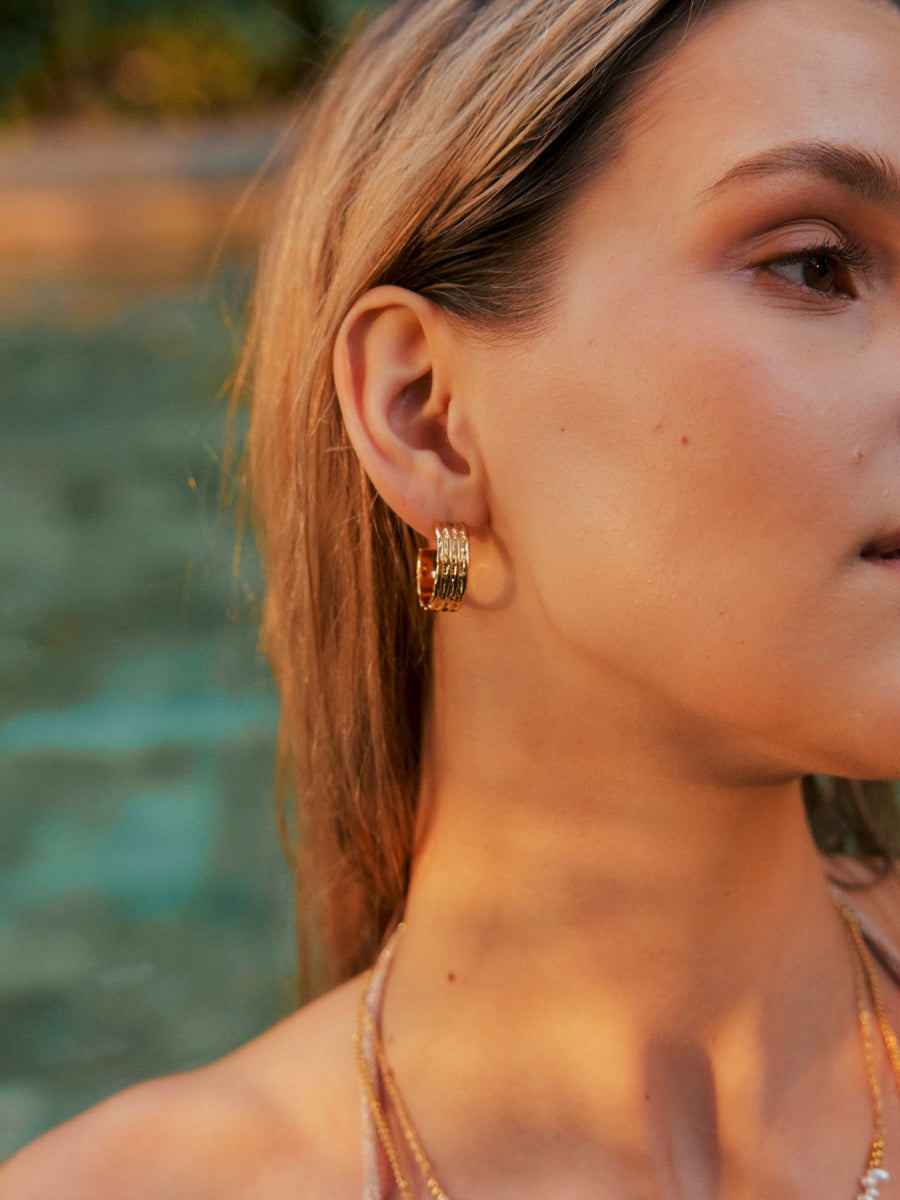 Modern Textured Earrings