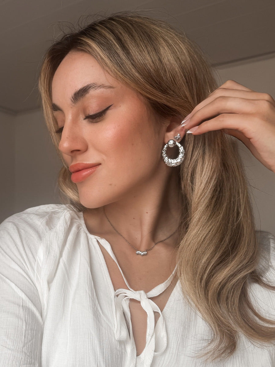 Rocked Moon Earrings