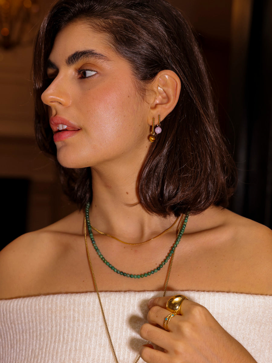 Rectangle Bubble Earrings