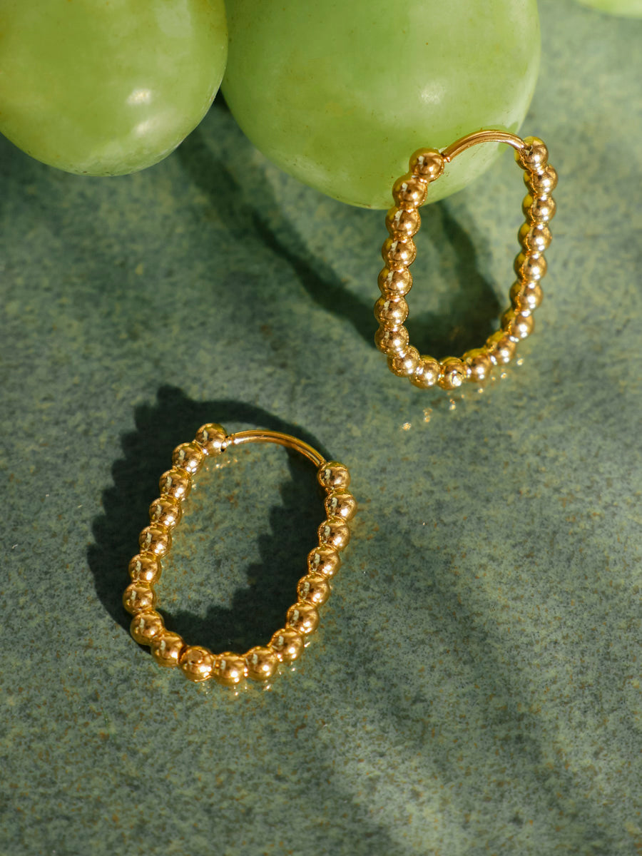 19mm Oval Bubble Earrings