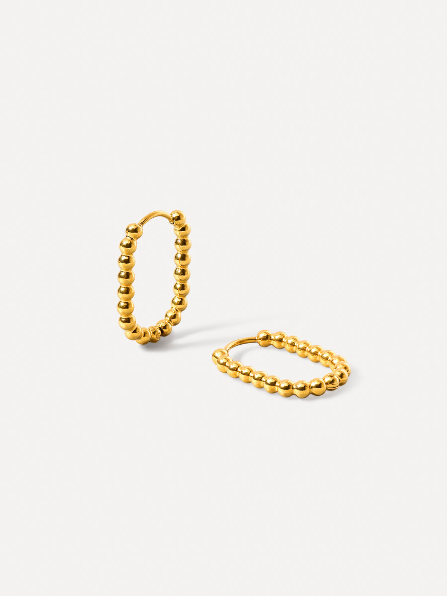 19mm Oval Bubble Earrings
