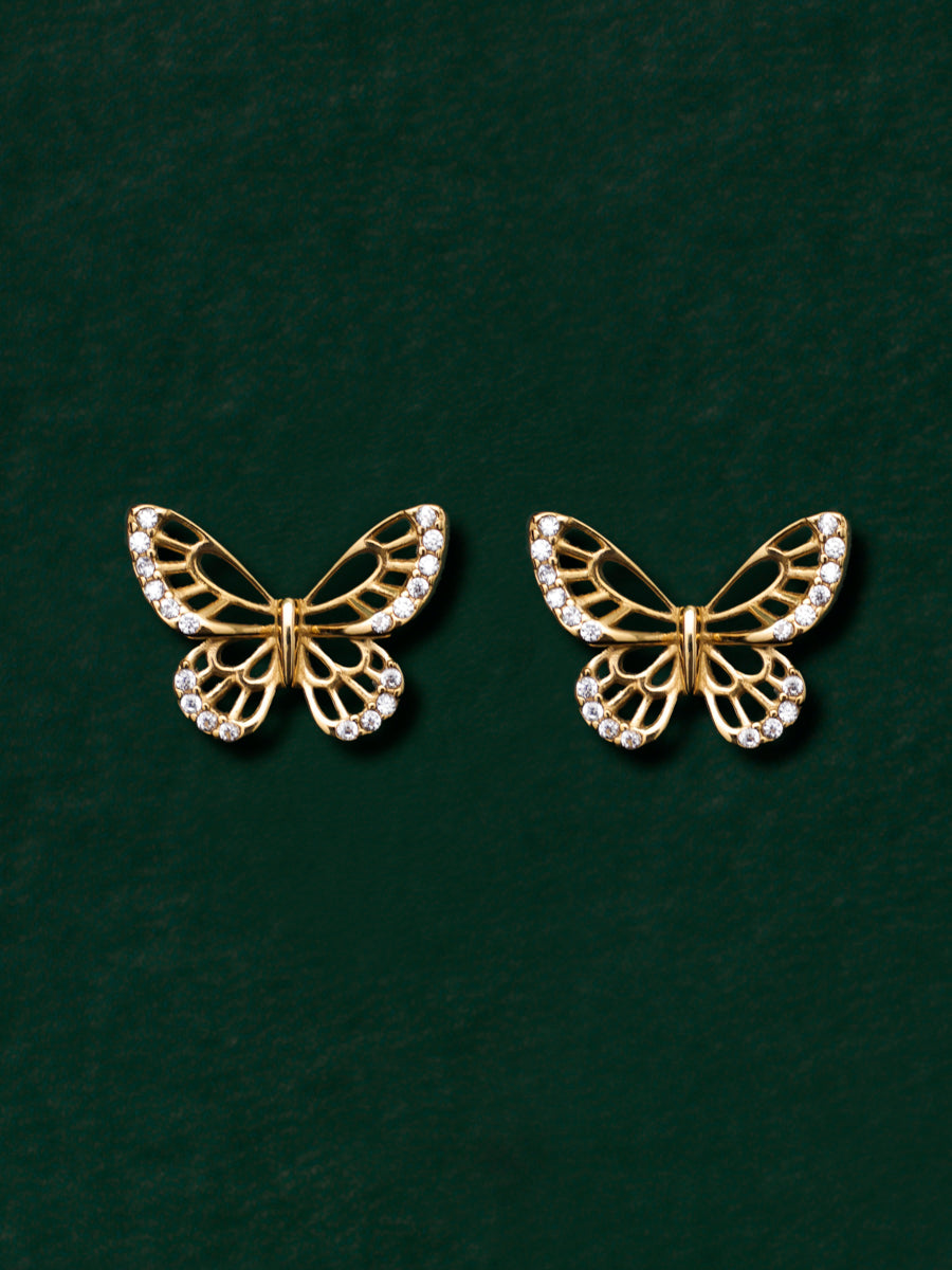 Glittering Butterfly Ohrringe