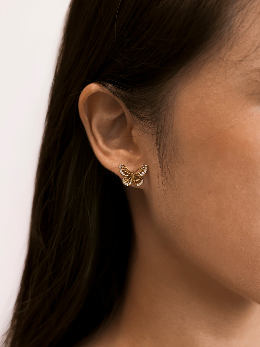 Glittering Butterfly Ohrringe