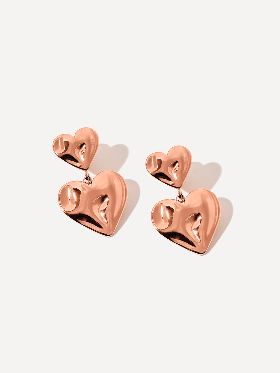 Double Heart Earrings