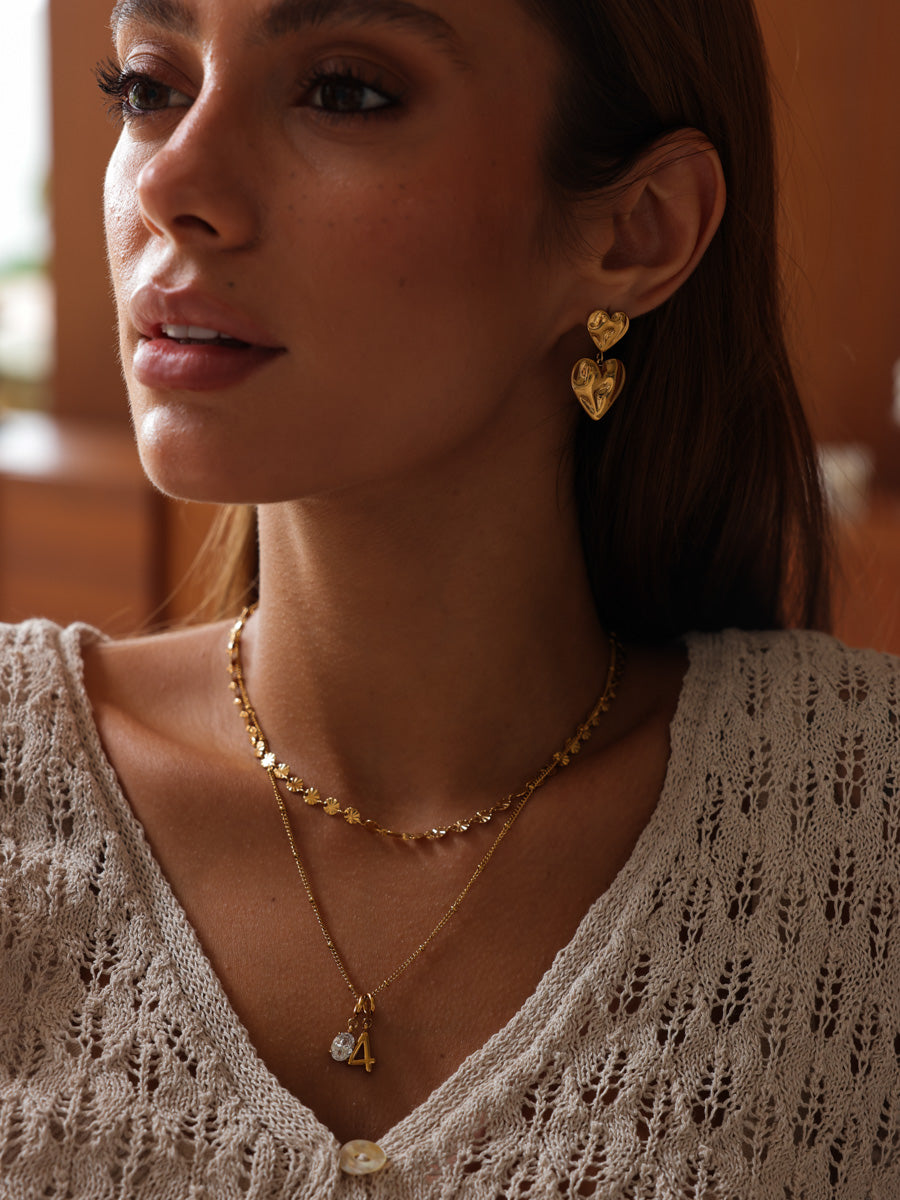 Double Heart Earrings