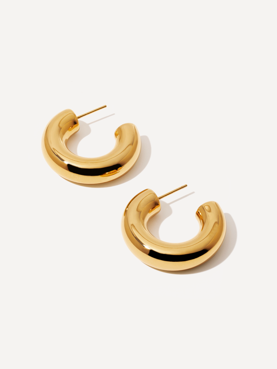 Elegant Arc Medium Earrings