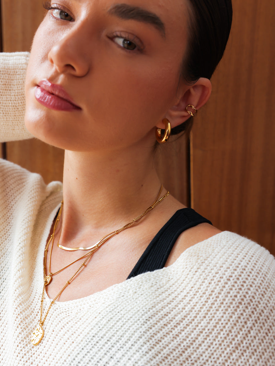 Elegant Arc Small Earrings