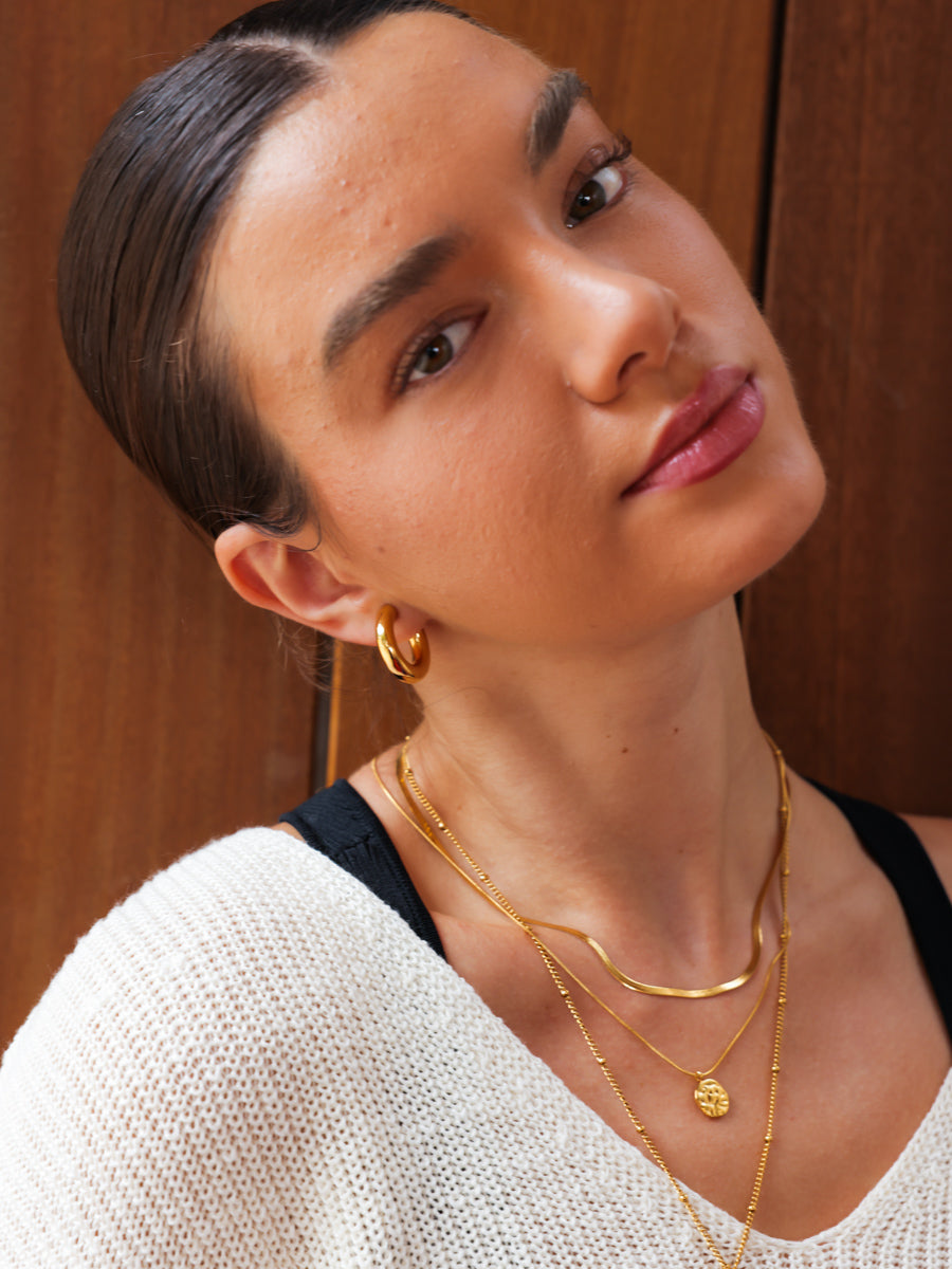 Elegant Arc Small Earrings