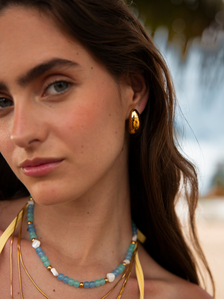 Mirrored Teardrop Earrings