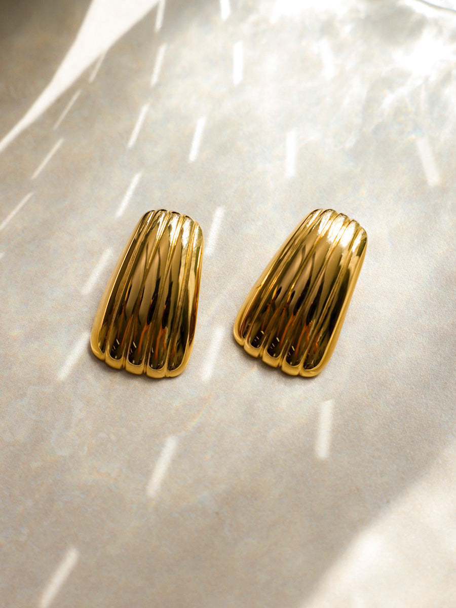 Textured Square Earrings