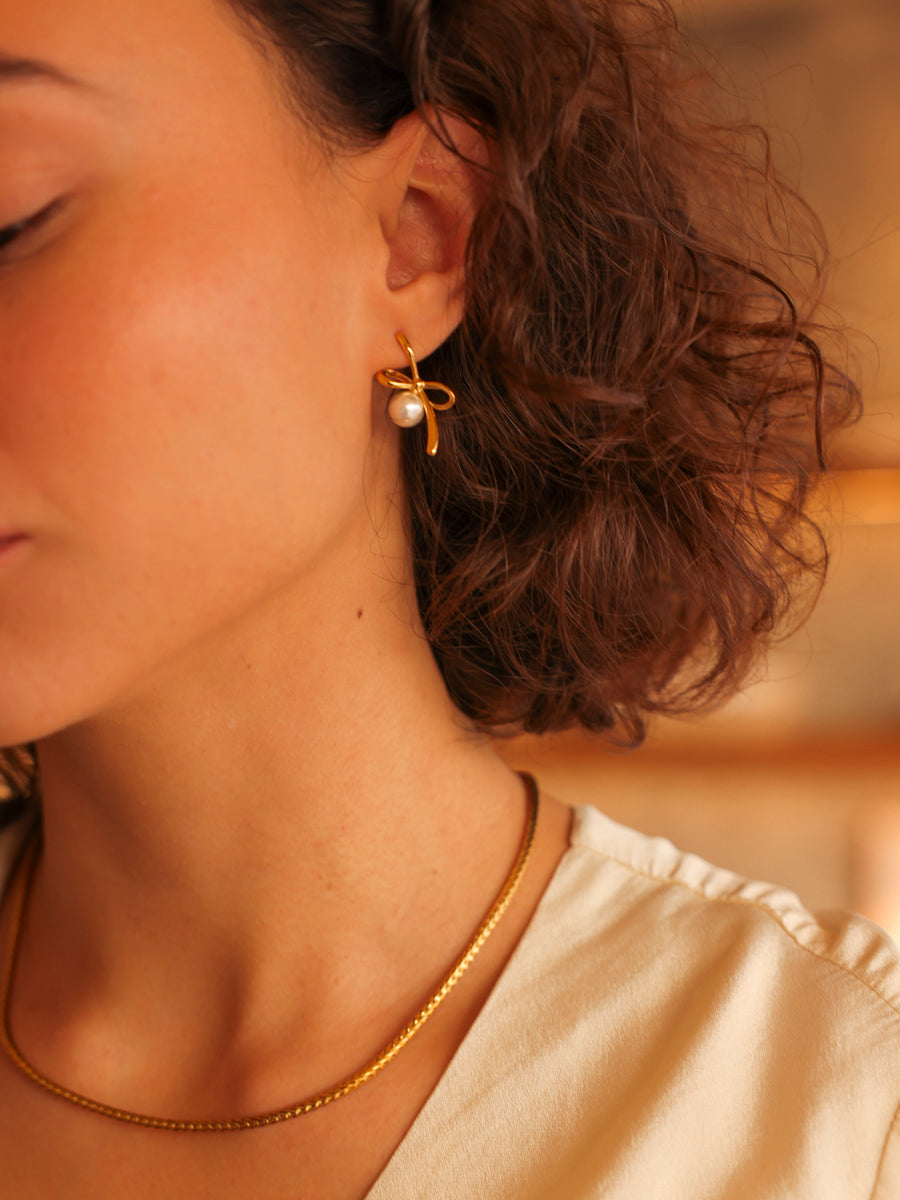 Pearl Click Ohrringe