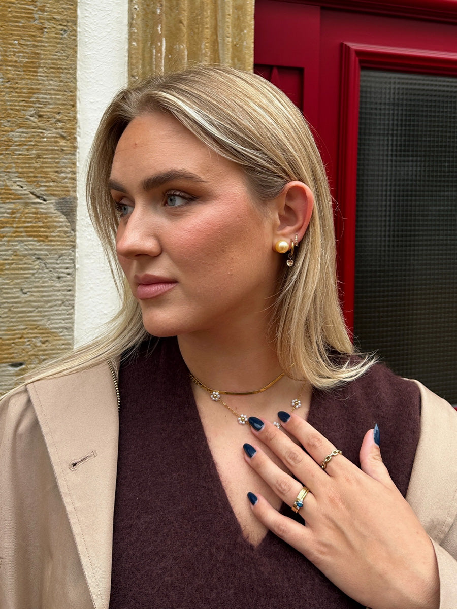 Serene Pearl Champagne Ohrringe