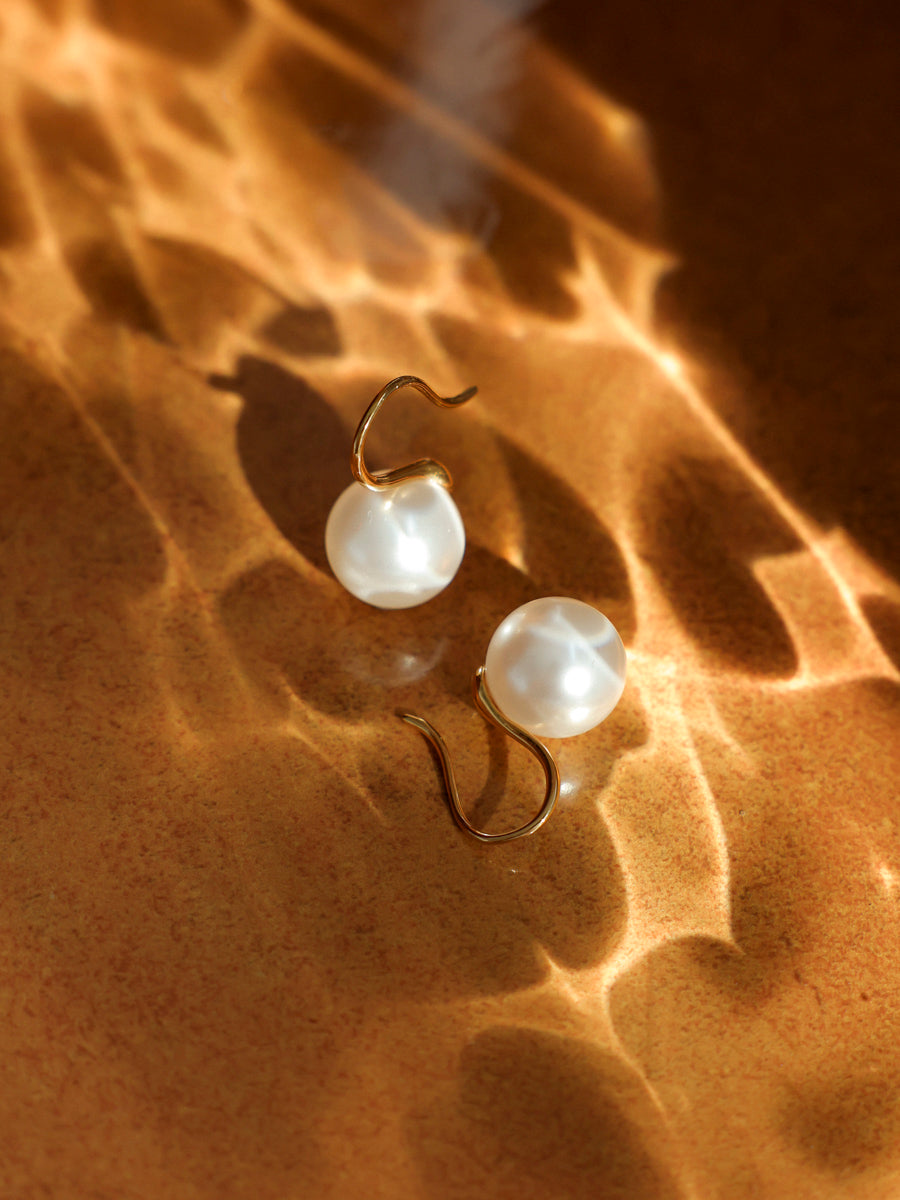 Sway Pearl White Ohrringe