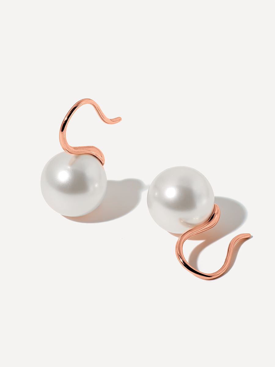 Sway Pearl White Ohrringe