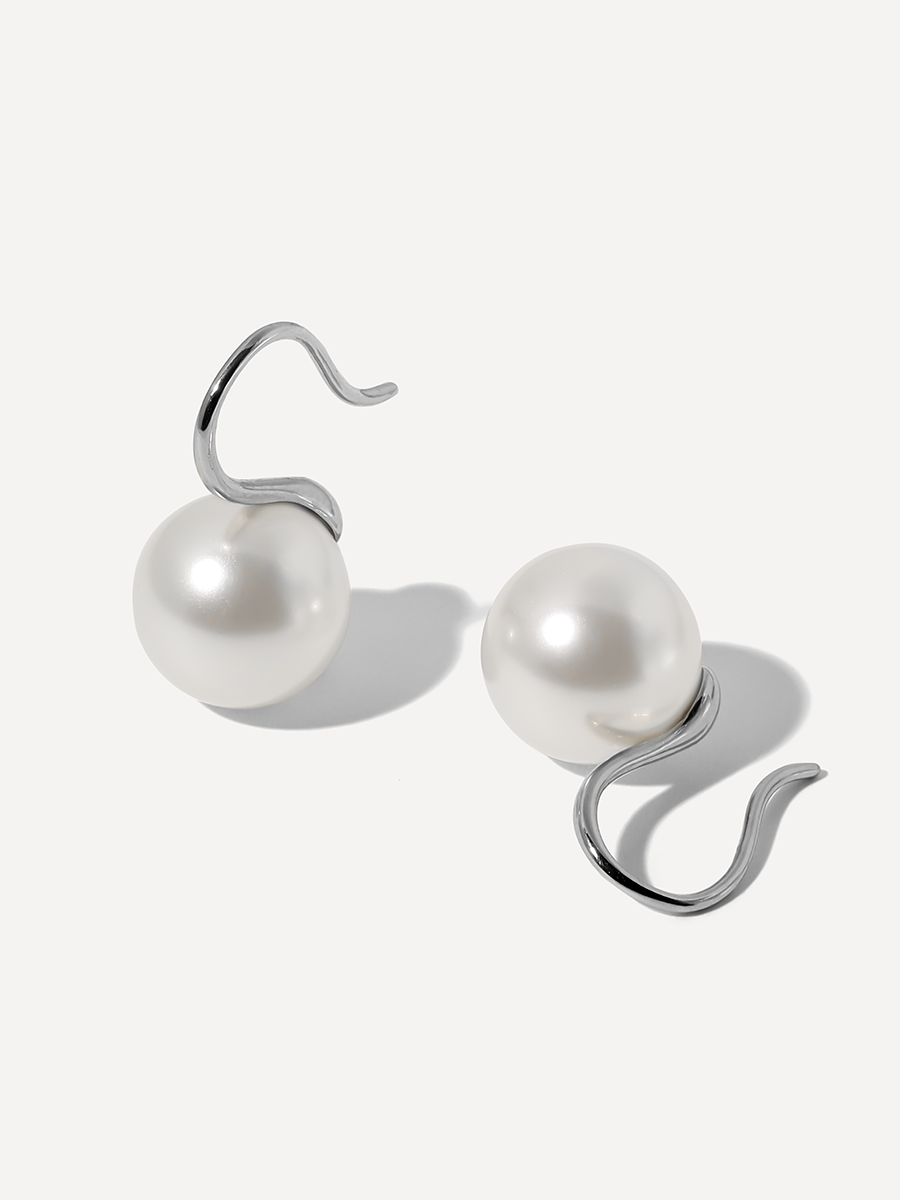 Sway Pearl White Ohrringe