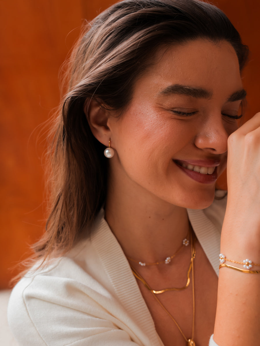 Sway Pearl White Ohrringe