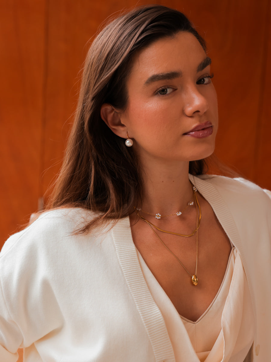 Sway Pearl White Ohrringe