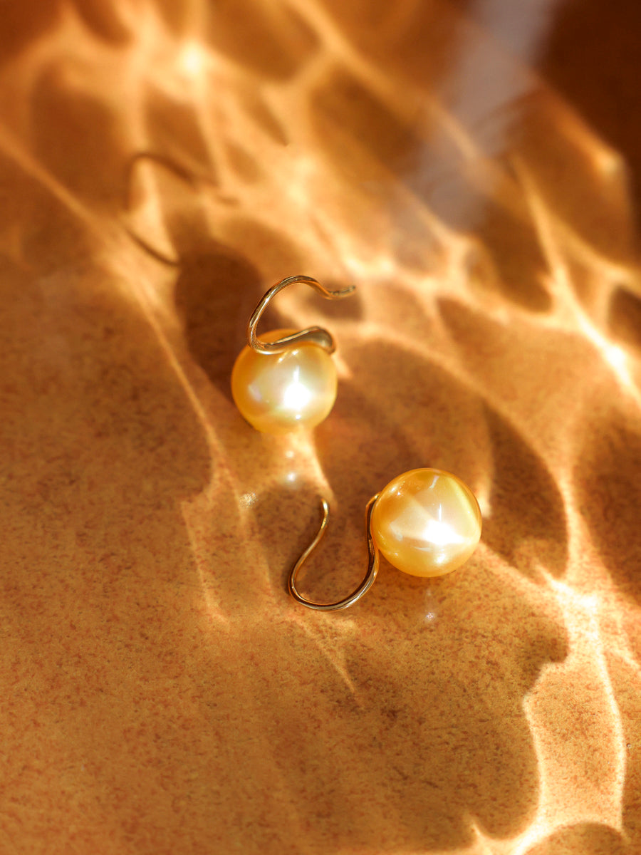 Sway Pearl Champagne Ohrringe