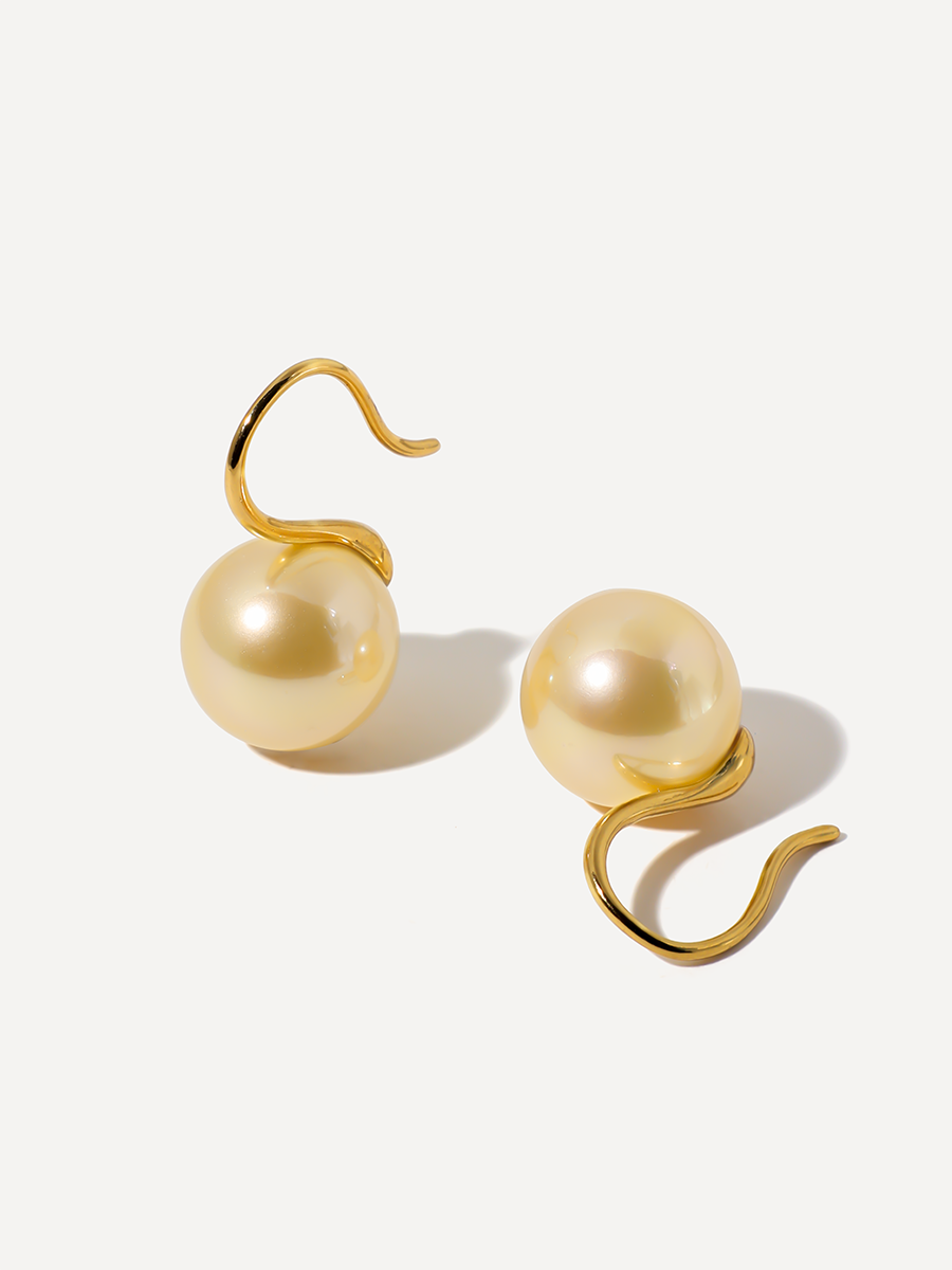Sway Pearl Champagne Ohrringe