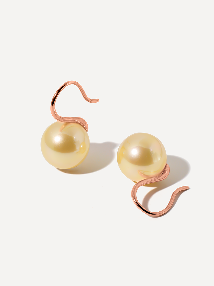 Sway Pearl Champagne Ohrringe