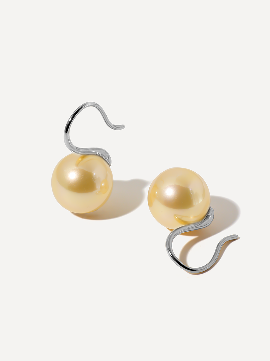 Sway Pearl Champagne Ohrringe