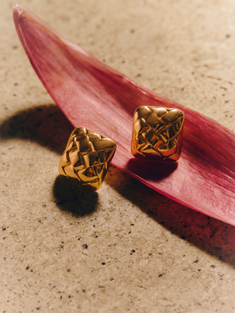 Square Weave Ohrringe