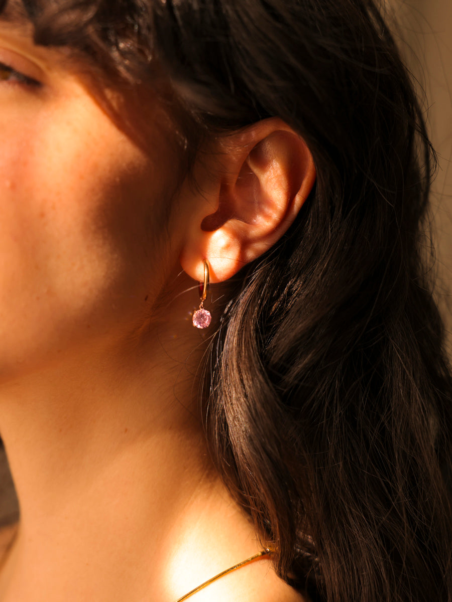 Crystal Delight Pink Ohrringe