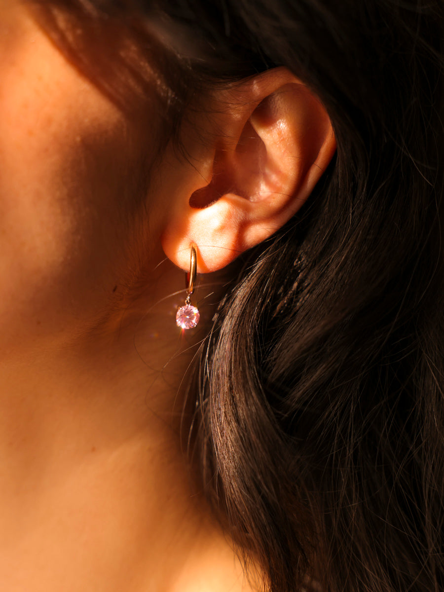 Crystal Delight Pink Ohrringe